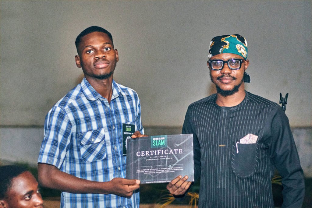 Emmanuel Akintoye at Motoni Olodun Slam