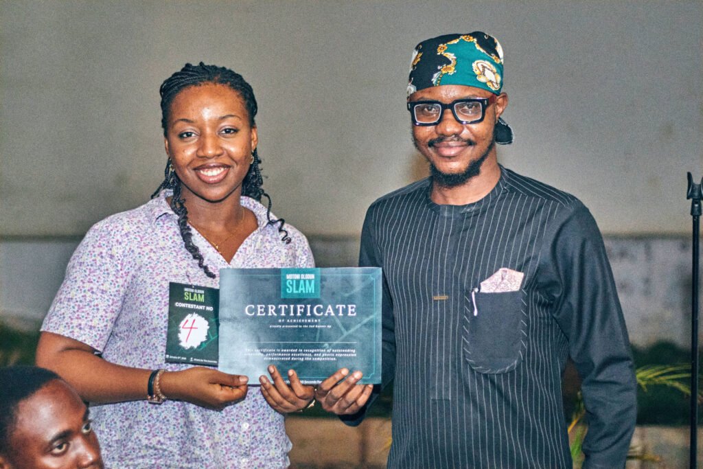 Esohe Cole at Motoni Olodun Slam