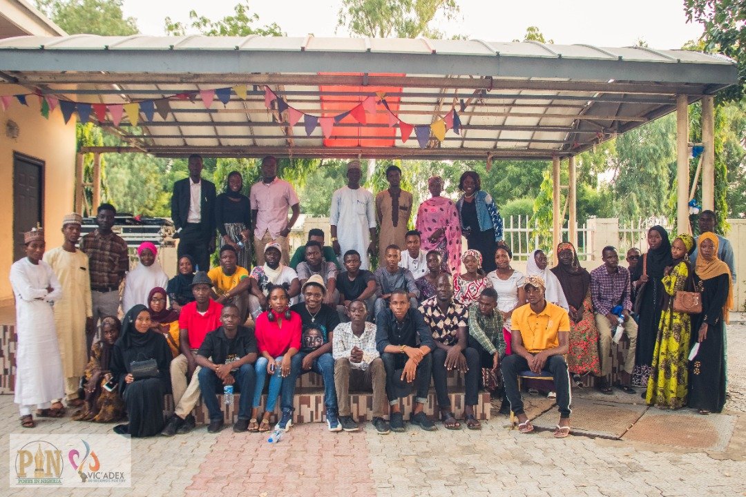 Group portrait at Open Mic Maiduguri