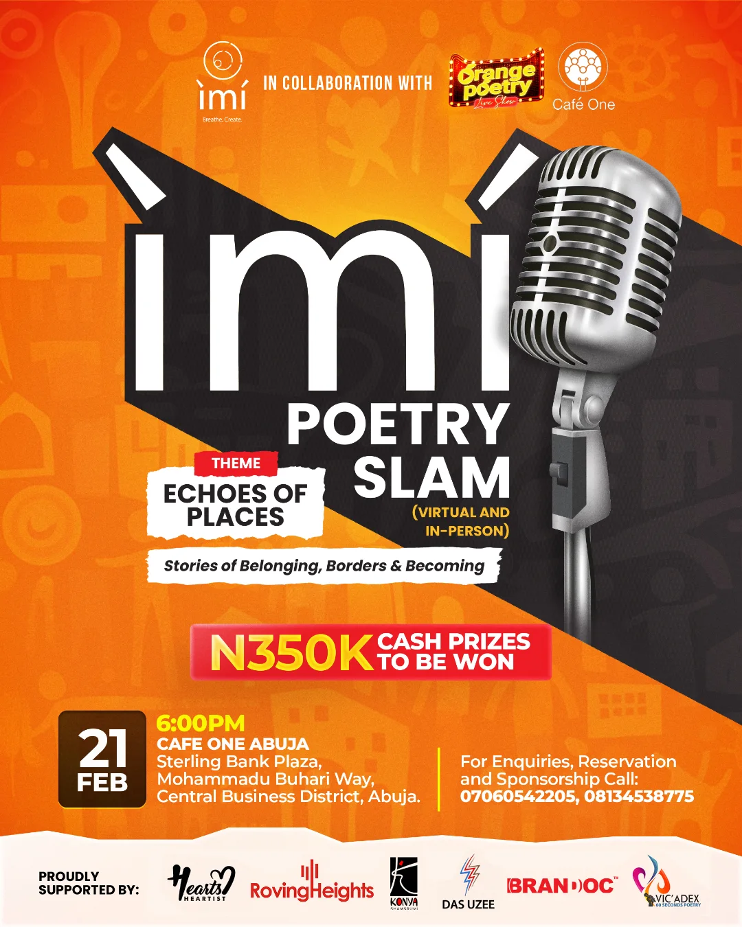 Ìmí Poetry Slam supported by 60 Seconds Poetry
