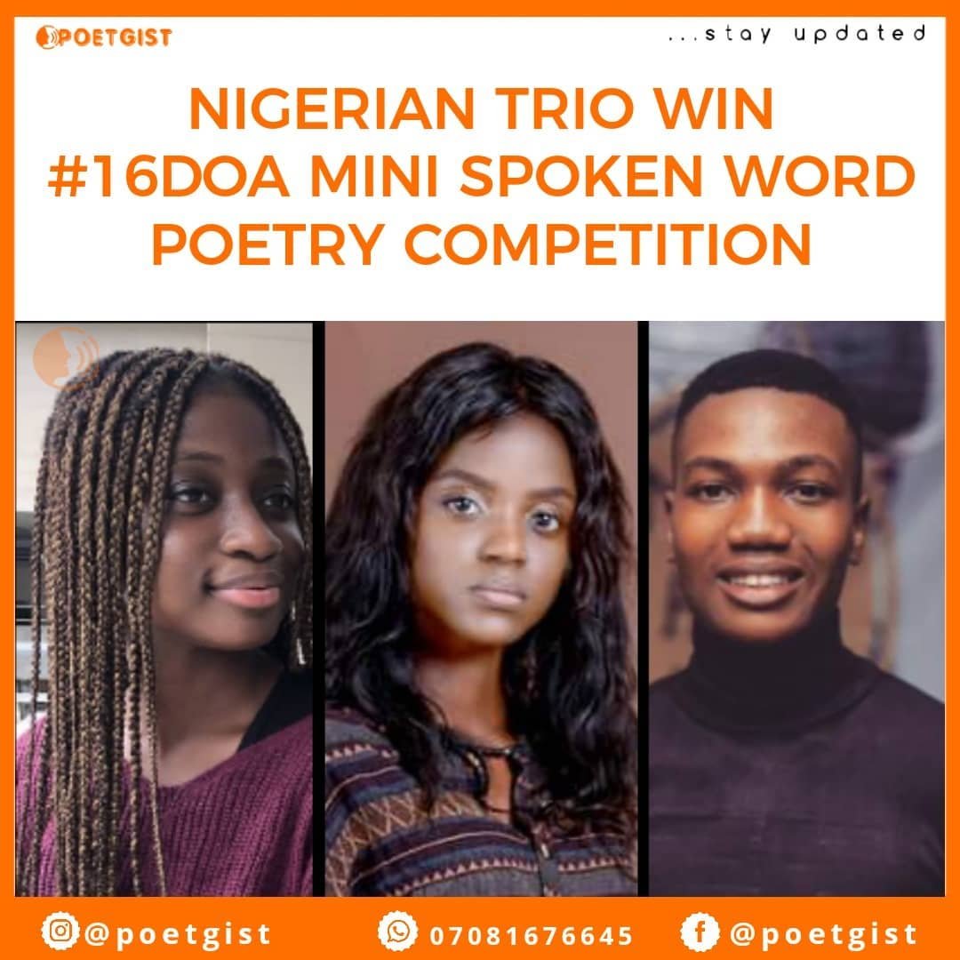 Winners of the 16 Days of Activism mini spoken-word competition