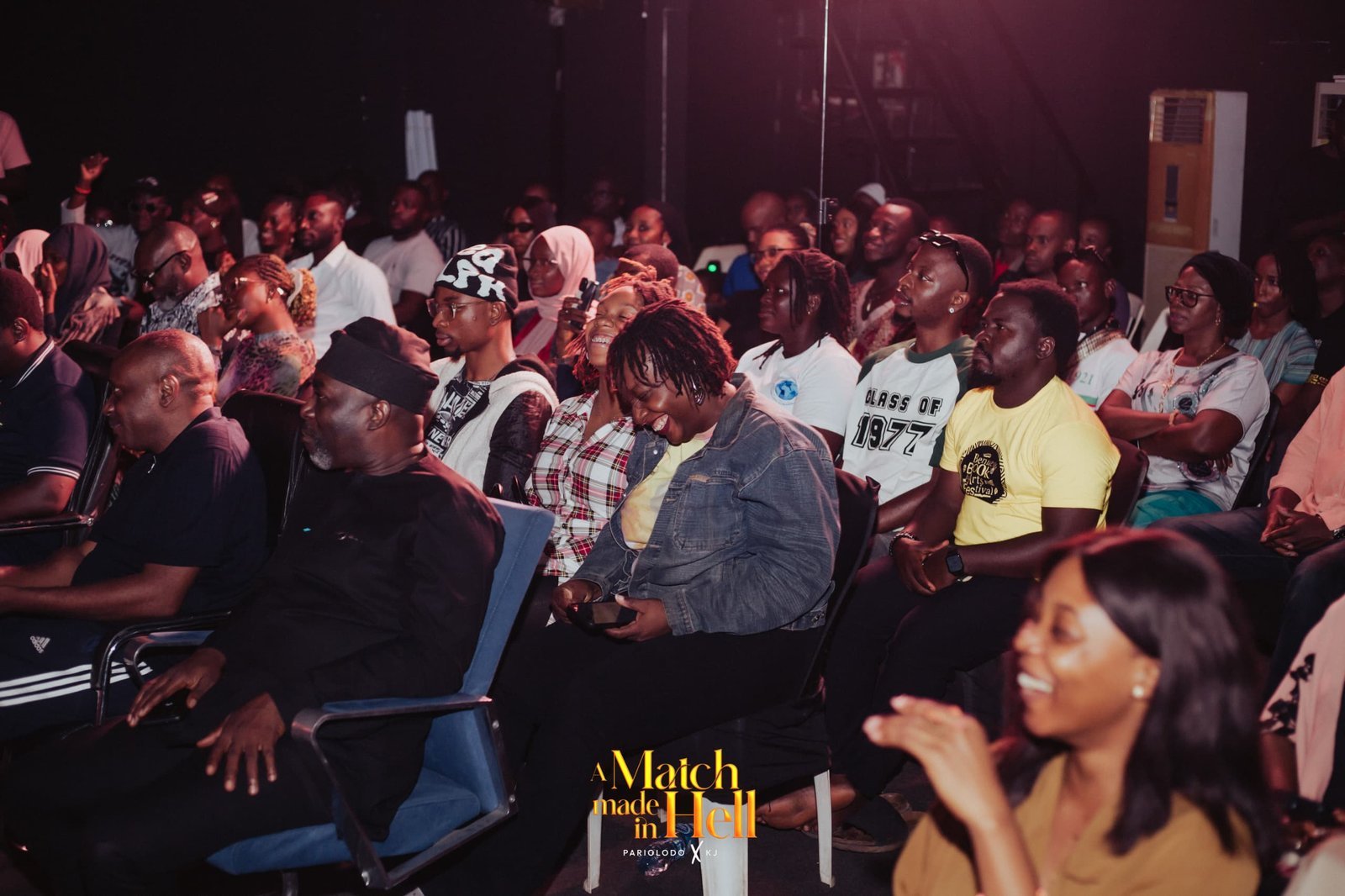 Audience at the production of A Match Made In Hell at the Epic Visual Studios, Wuse, Abuja